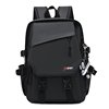 Brand one-shoulder bag, capacious backpack, school bag teenage, laptop, Korean style, simple and elegant design, for students
