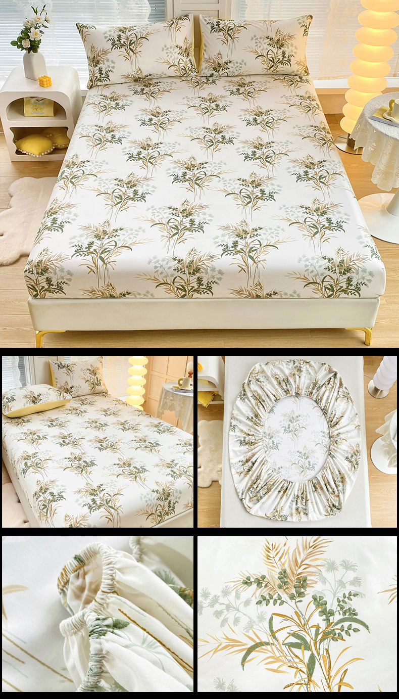 2024 párnahuzat, ágynemű kellékek, nyomtatott, illeszkedő lepedőkészlet, négy darab_voghion.com