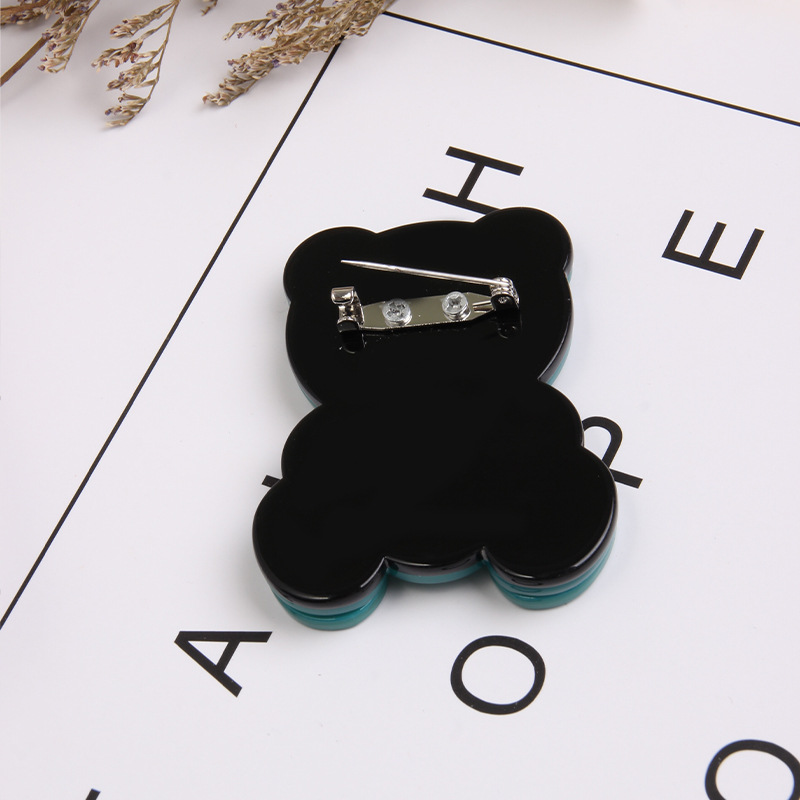 Classic Style Bear Arylic Printing Unisex Brooches display picture 3