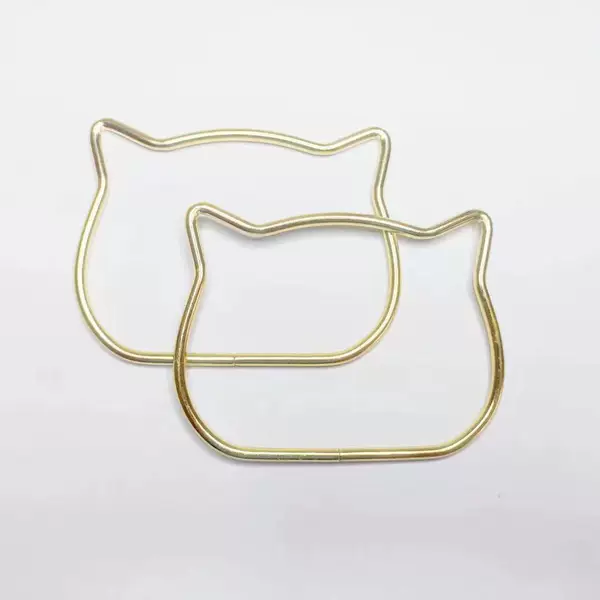 Metal Handle Handmade DIY Woven Bag Acrylic Handle Bag Handle Accessories Retro Cat Handle
