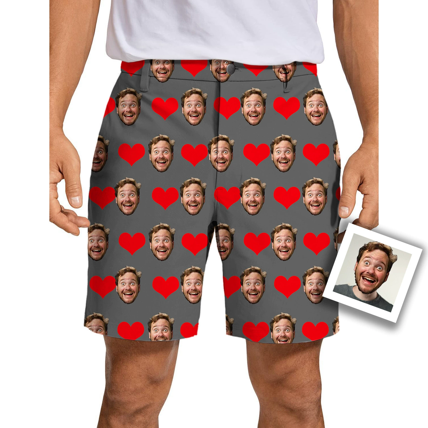 Мужские гольф повседневные брюки для лица golf short с принтом шорты