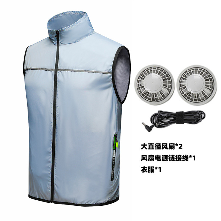 Transfronterizo de verano de refrigeración de aire acondicionado ropa chaleco Protección Laboral trabajo refrigeración ventilador ropa protección solar protección DE VERANO ropa de trabajo al aire libre