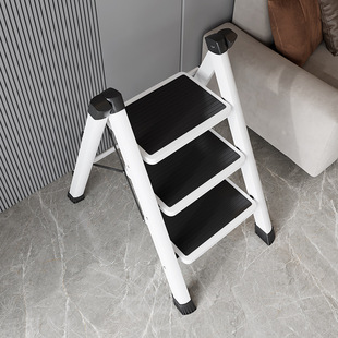 Ladder Household Foldableing Telescopic Herringbone Ladder Indoor Multi-functional High-energy Ladder Thickeneded Staircase Three or Four Steps Small Ladder Stool