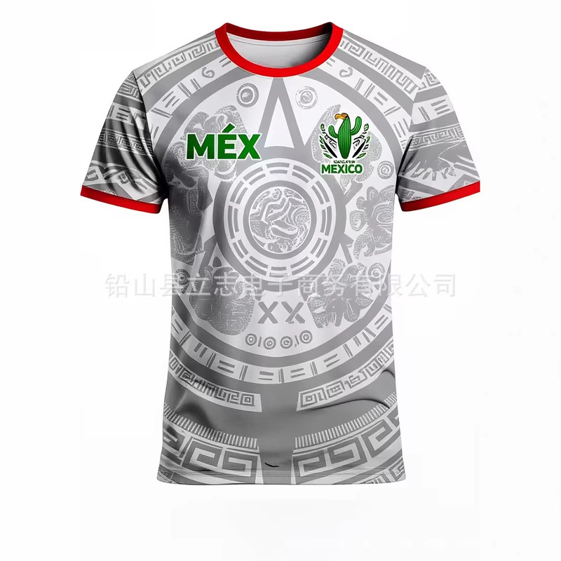 Fashionable short-sleeve shirt, direct from the manufacturer, with unique design and round neck