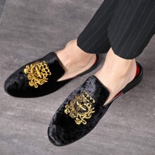 C 83771 Men's Embroidered Loafer Slippers ��ʿ�廨�ָ�Ь