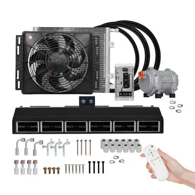 Source Factory Car Air Conditioning Electric Kit 12V24V Universal Heating and Cooling Type for Business Vehicles and Vans, Wholesale (Automotive air conditioning) - 12v-hidden-6-pin-connector