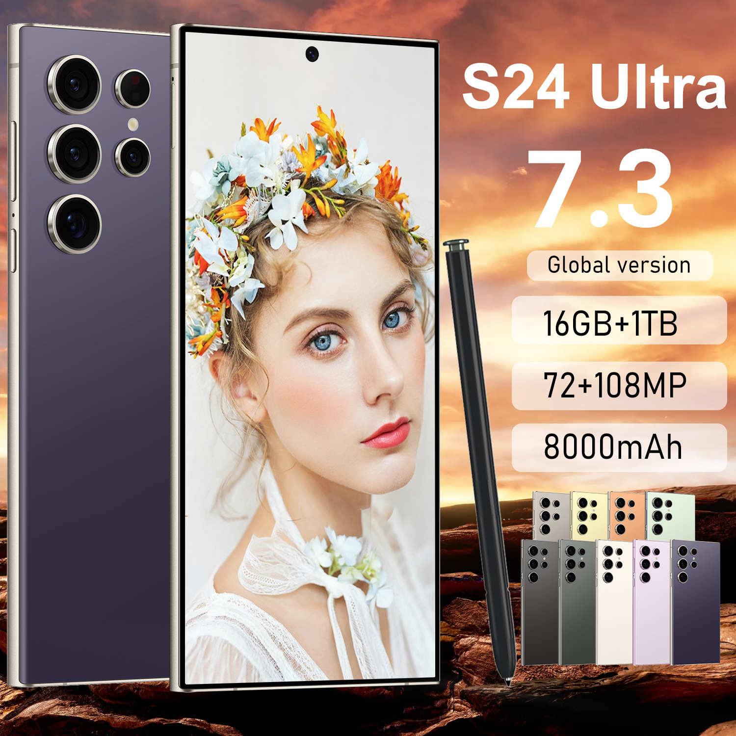 Brand New Cross-border Smartphone S24 Ultra Android 14...