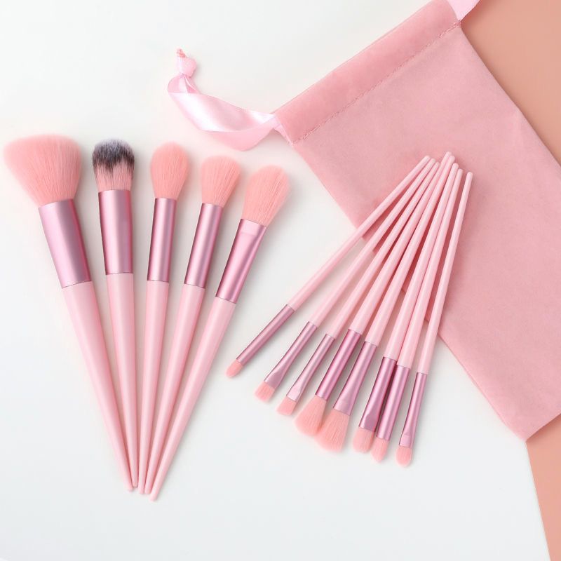 Cuatro estaciones azules 13 cepillo de maquillaje ultra suave de alto brillo eclipsante sombra de ojos Cangzhou fijo el mismo conjunto de bolsas de cepillo de maquillaje