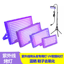 便携式紫外线投光灯户外照明灯印刷喷涂UV无影胶水LED固化紫光灯