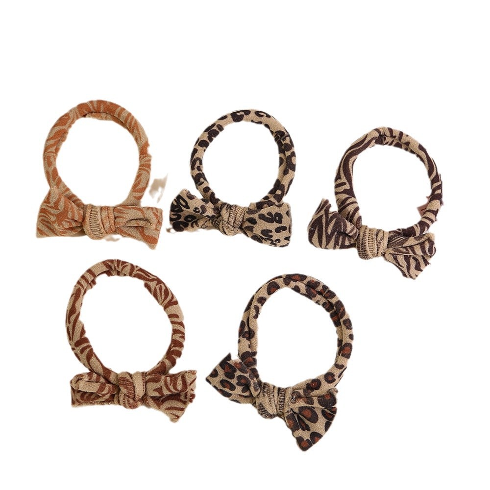 Cordón de cabello para mujeres 2026 leopardo mariposa atado cabello elástico anillo de cabello de alta calidad cabello de cola de caballo sin marcas no estrangulación