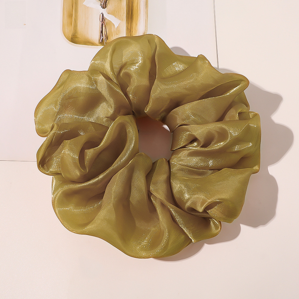 Qiyue super grande filato di seta brillante intestino crasso anello per capelli piccolo fresco corda per la testa organza cravatta per capelli anello per intestino crasso corda per capelli all'ingrosso_voghion.com