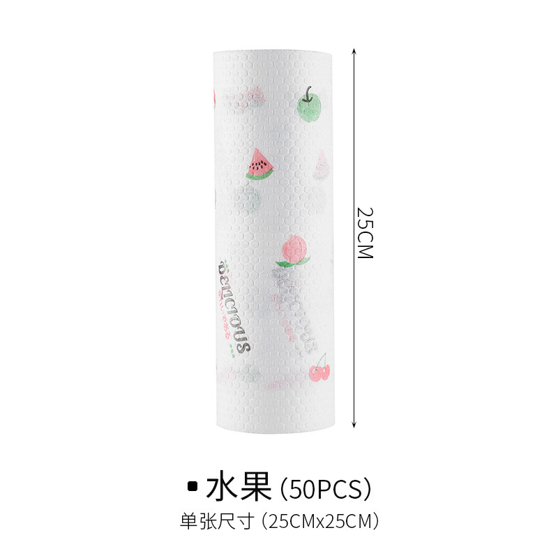 Toallitas perezosas desechables cocina grande para aumentar la absorción de agua limpieza no tejida papel de cocina paño de cocina para el hogar toalla de papel image 10