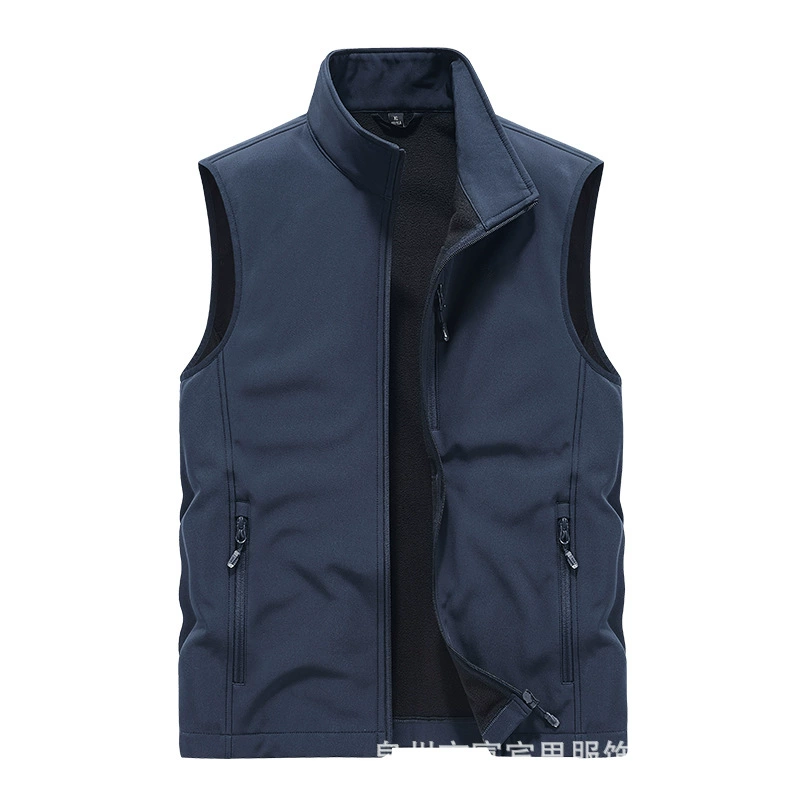 Мягкий жилет с мягкой подкладкой, новый, для активного отдыха, походов в горы, теплый, утолщенный, водонепроницаемый, с нанесенным логотипом и вышивкой.