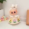 Milk apricot flower skirt set
