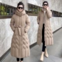 新款中年大码连帽棉服