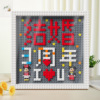 New DIY handmade love, marriage couple 100th anniversary commemorative day, Tanabata gift to give men and women friends