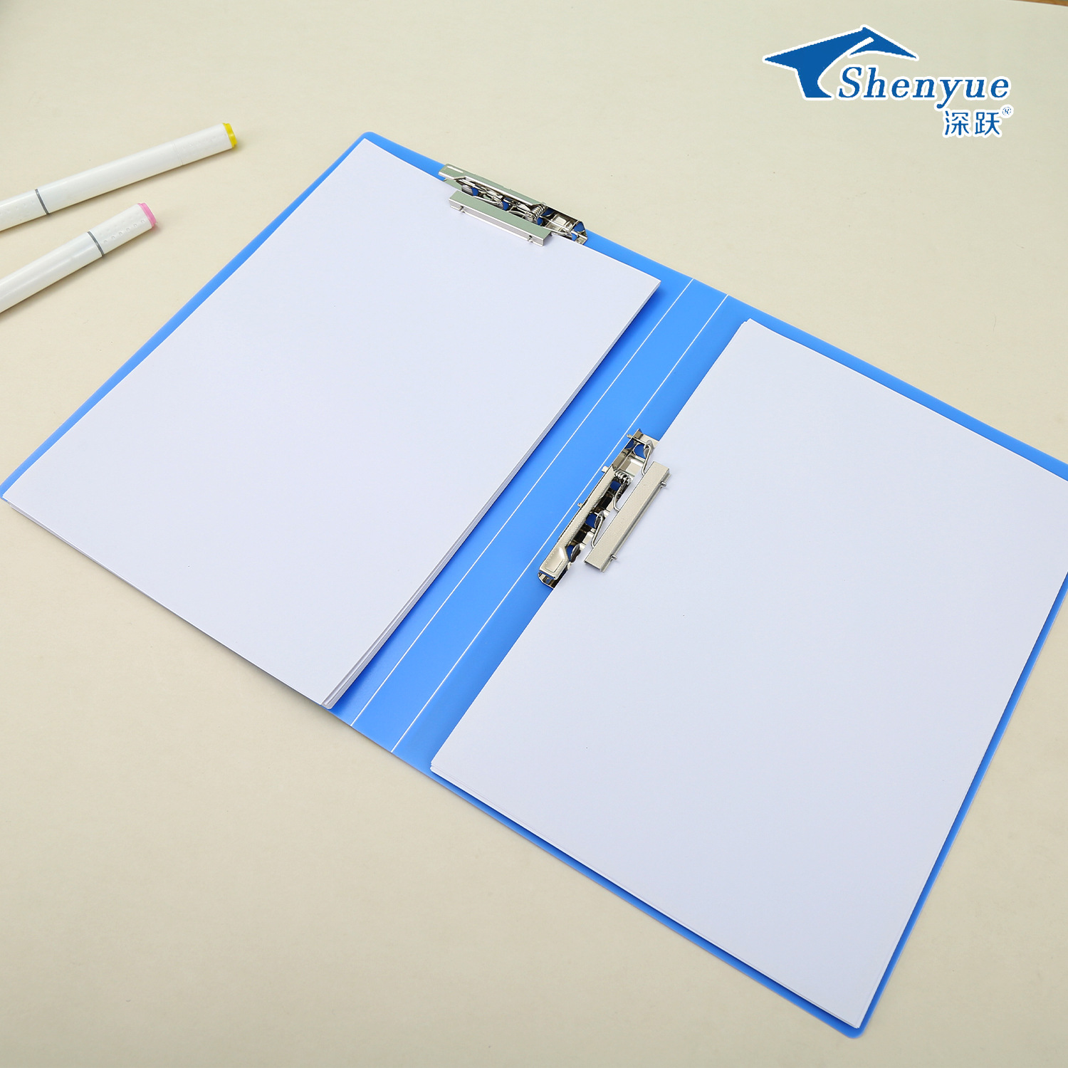 Fábrica directa A4 carpeta doble carpeta de archivos gruesa carpeta de suministros de oficina doble carpeta fuerte