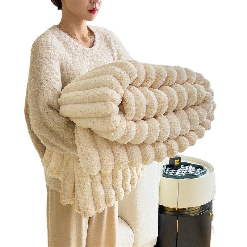 Transfronterizos engrosados manta de lana de alto peso franela manta cálida manta de lana de leche manta manta de siesta manta de regalo