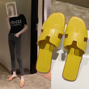 Cross-Border Export Women's Shoes 2025 New Fashion Women's Outer Wear Casual Flats Non-Slip Beach Sandals and Slippers