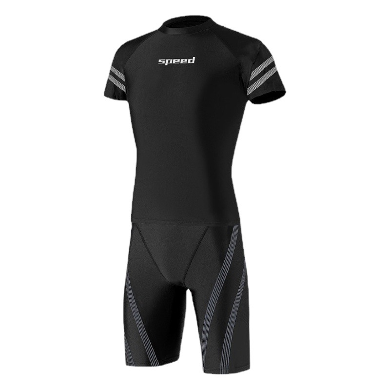 2026 New Men's Swimwear, Men's Swim Trunks, Men's Swimwear Set, Two-Piece Training Swim Trunks, Five-Point Swim Trunks, Beach Shorts