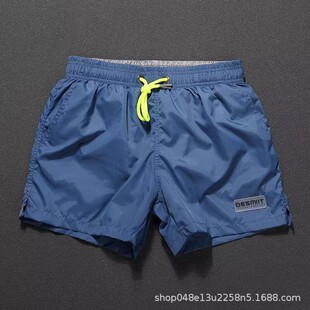 2025 New Men's Casual Shorts Solid Color Simple Neutral Couple Style Waterproof Beach Shorts Quick-Dry Three-Point Shorts Men