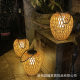 New Chinese style imitation bamboo woven solar lantern Zen courtyard chandelier garden decoration hanging lamp balcony layout B & B