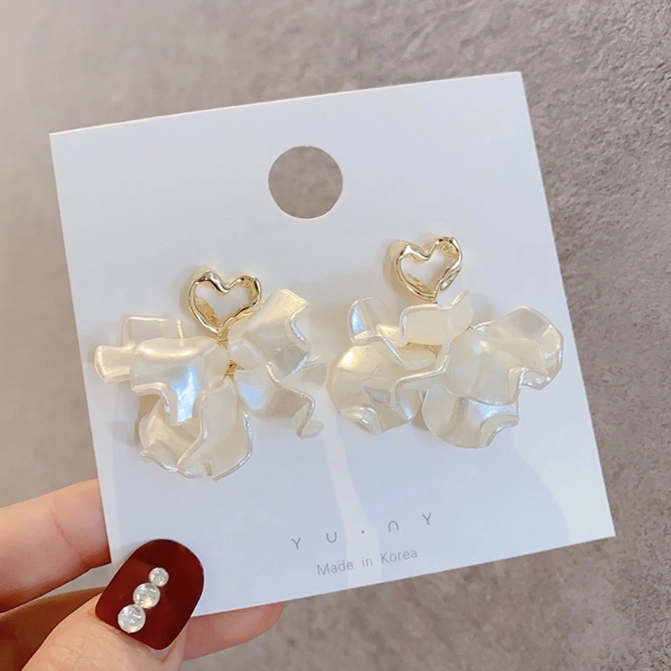 Earrings Event & Party Supplies Drop Earrings Classification 1 Pair Simple Style Flower Arylic Drop Earrings