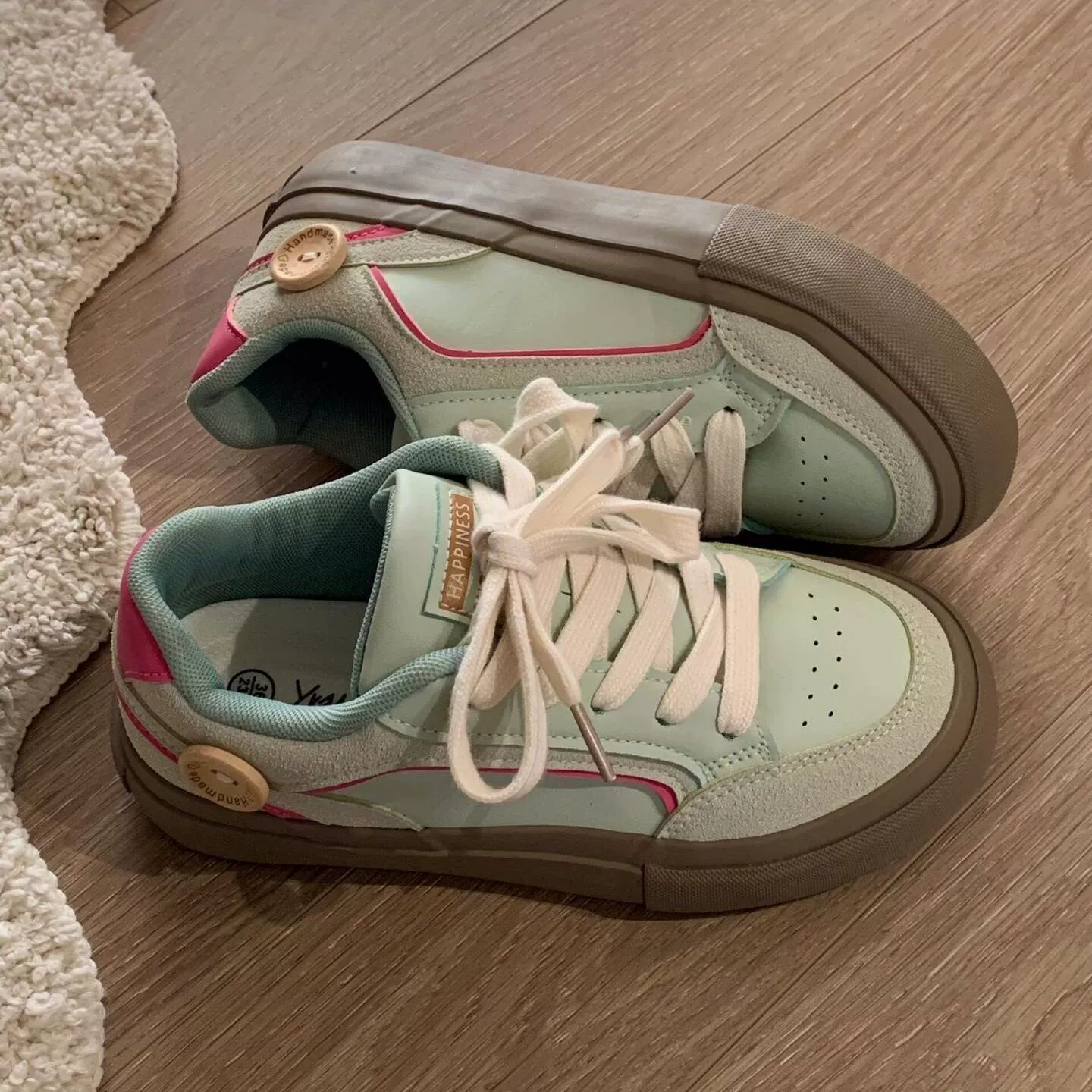 Mint Mambo пара обувь Agan 2024 осенняя модель с высокой стоимостью лица