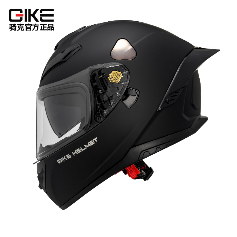 Casco de motocicleta Rike, hombre y mujer, doble lente, gran cola 3C, motocicleta de invierno, personalidad cool, casco completo de seguridad