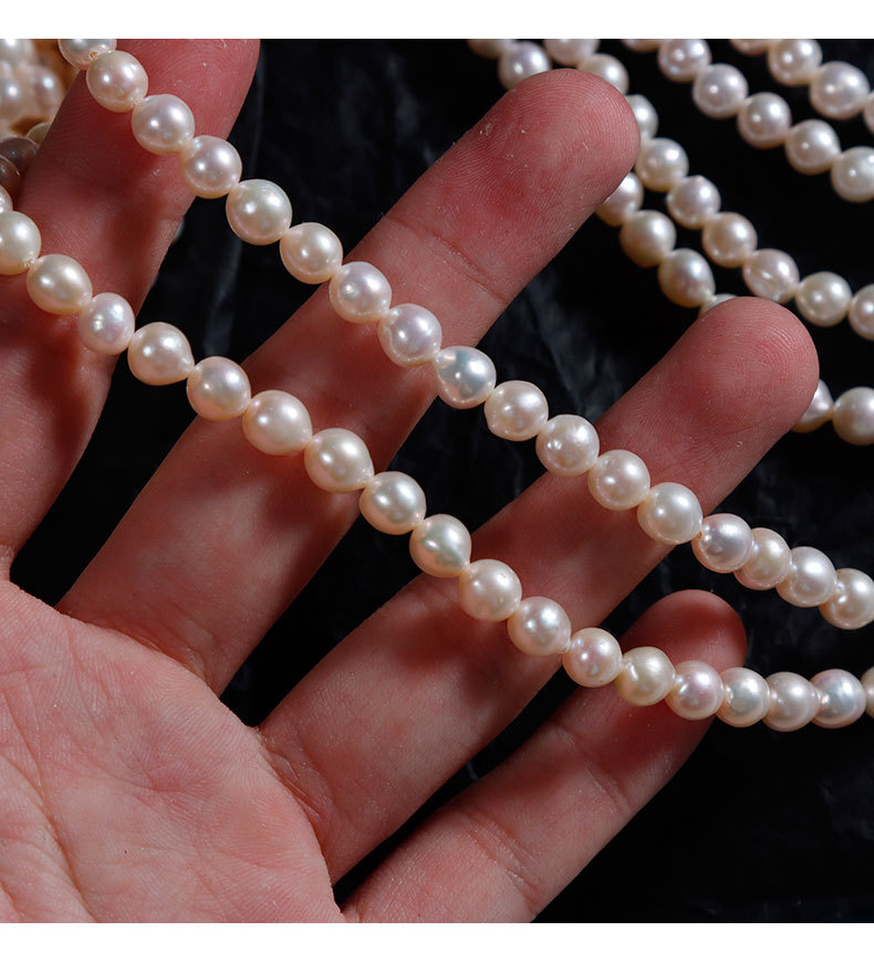 Simple Style Round Pearl Beaded Jewelry Accessories 1 Piece