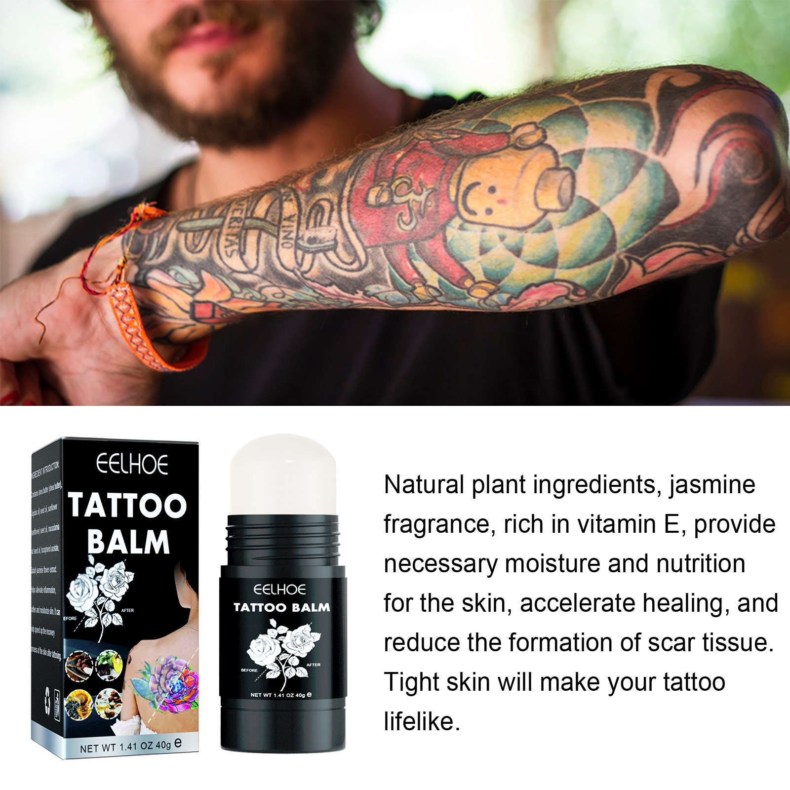EELHOE Tattoo Brightening Relieving Cream and Moisturizes Skin, Eyebrow Embroidery Repair, Color_voghion.com