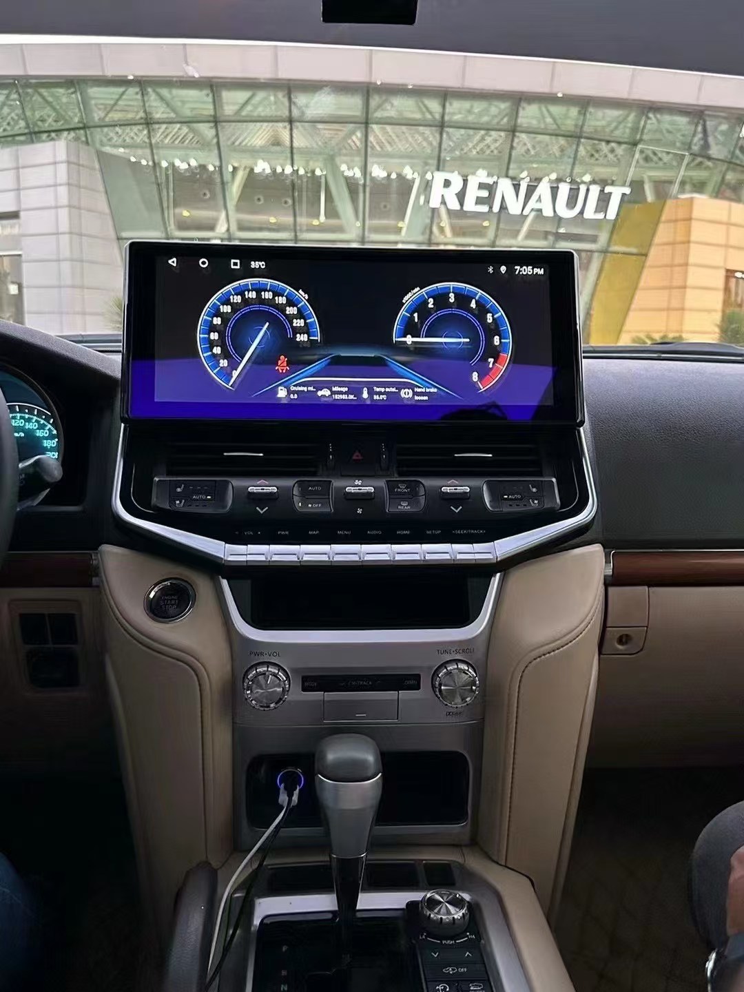Suitable for Toyota Cruiser Lc200 Modified and Upgraded Lc300 Central Control Android Large Screen Car Navigation 16.3inch