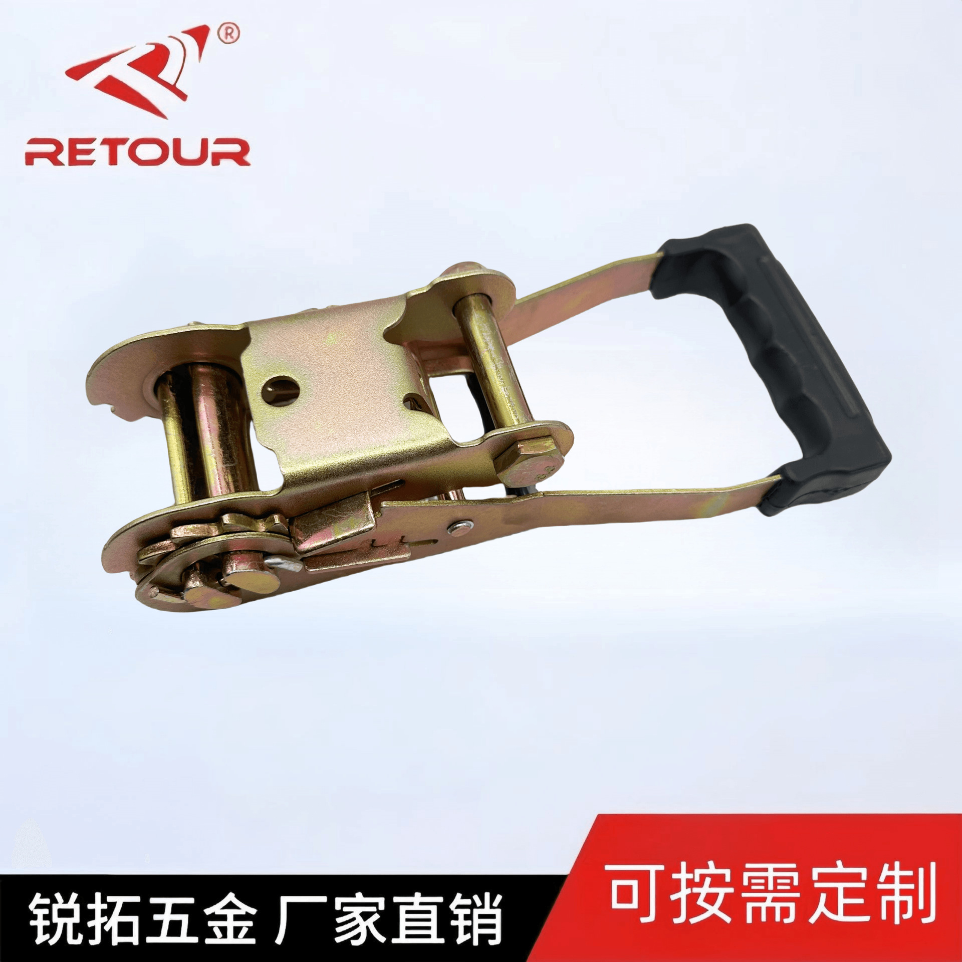 2寸包胶拉紧器 棘轮拉紧器 收紧器 紧绳器卡头 捆绑带配件50mm