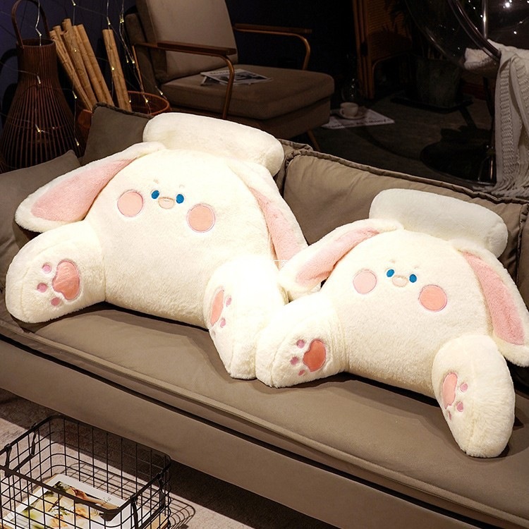 Almohada de respaldo grande para cama, suave y lavable para lectura