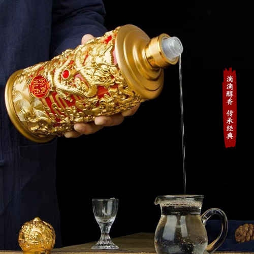 A gift set of high-end Guojing Town 750ml premium liquor, 52-degree whole-box original pure grain strong aroma baijiu