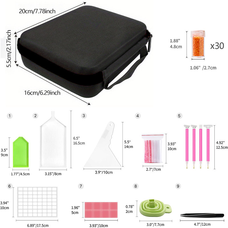 블랙 30 그리드 (전체 도구 _ 액세서리 포함)