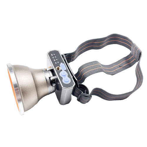 Outdoor stepless dimming headlight, strong light, long-range fishing light, ultra-long battery life, head-mounted lighting, multi-functional headlight