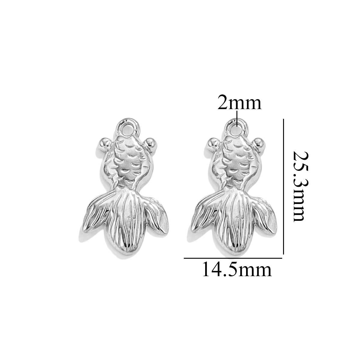 Accesorios de joyería de bricolaje colgante de la serie océano de acero inoxidable sirena concha mar estrella pulsera collar colgante