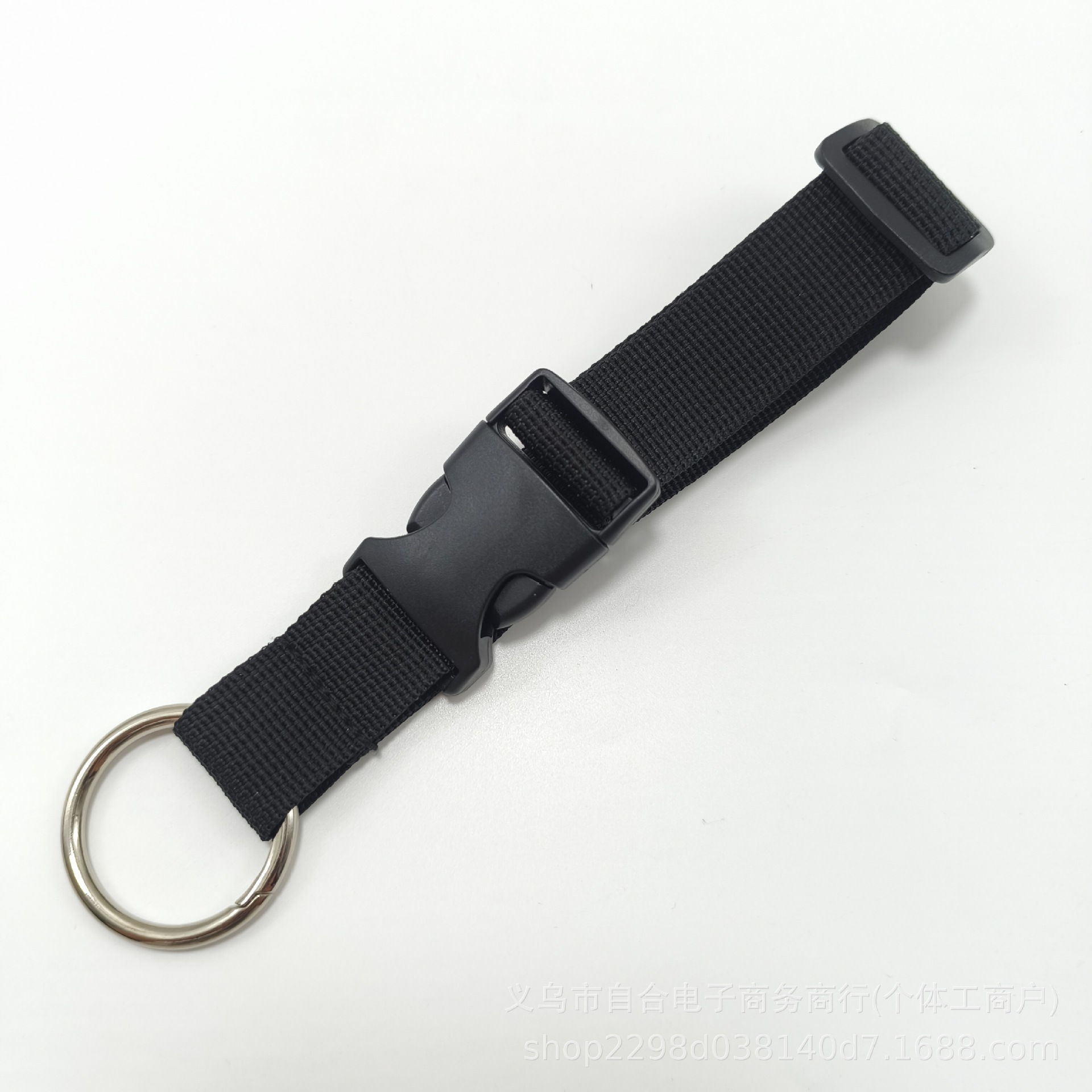 Unisex adjustable luggage strap with external spring ring for backpacks, luggage strap with external buckle