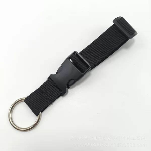 Unisex adjustable luggage strap with external spring ring for backpacks, luggage strap with external buckle