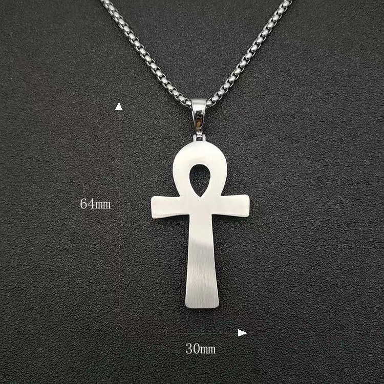 20g Weight Pendant, Chain Jewelry Making Type 18K Gold Plated Plating Material Rhinestones Inlay Material Titanium Steel Chain Material Hip-Hop Cross Key Titanium Steel Plating Rhinestones 18K Gold Plated Men's