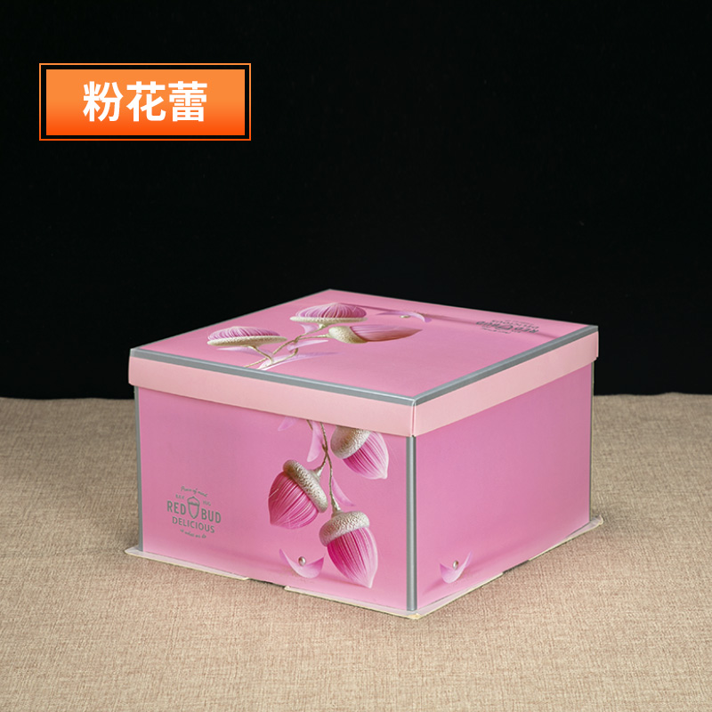 Caja de embalaje de pastel 6 pulgadas 8 pulgadas 10 pulgadas 12 pulgadas 14 pulgadas caja cuadrada de cartón de cumpleaños caja redonda caja de embalaje de pastel