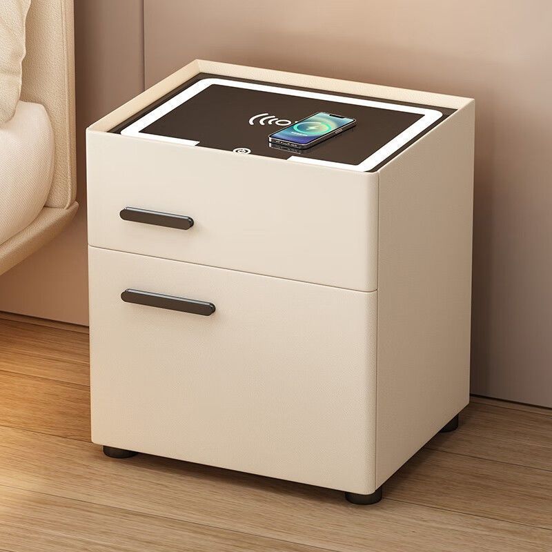스마트 홈 침실 테이블 안전 다기능 침실 침실 캐비닛 안전 통합 무선 충전 사물함
