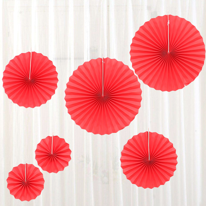 Decoración de Boda, Abanicos de Papel con Flores, Decoración de Ventanas de Centros Comerciales, Decoración Festiva, Juego de Abanicos de Papel Coloridos, Decoración de Boda y Compromiso, Decoración de Salón de Bodas