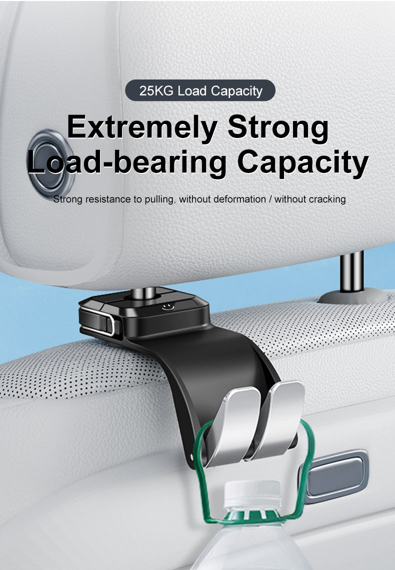 Car Seat Soft Hook for Rear Seat Backrest, Multifunctional Small Hook for Car Interior Use