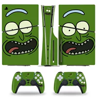 Console skin (PS5SLIM) optical‑drive edition — full‑body protective stickers, controller decals