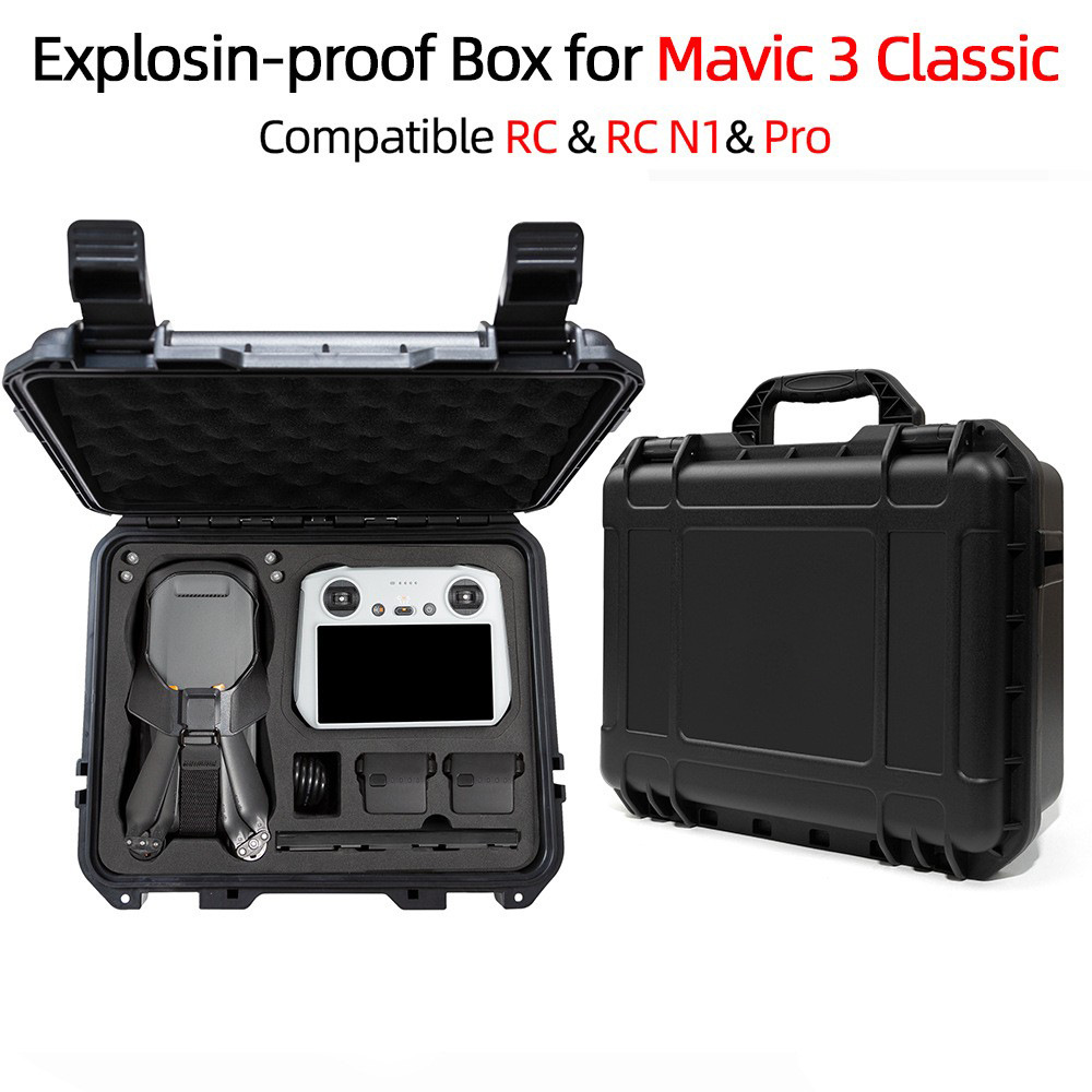 Aplicable a DJI Royal 3 caja a prueba de explosiones dji mavic 3 maleta clásica versión juvenil RC caja de almacenamiento de control remoto