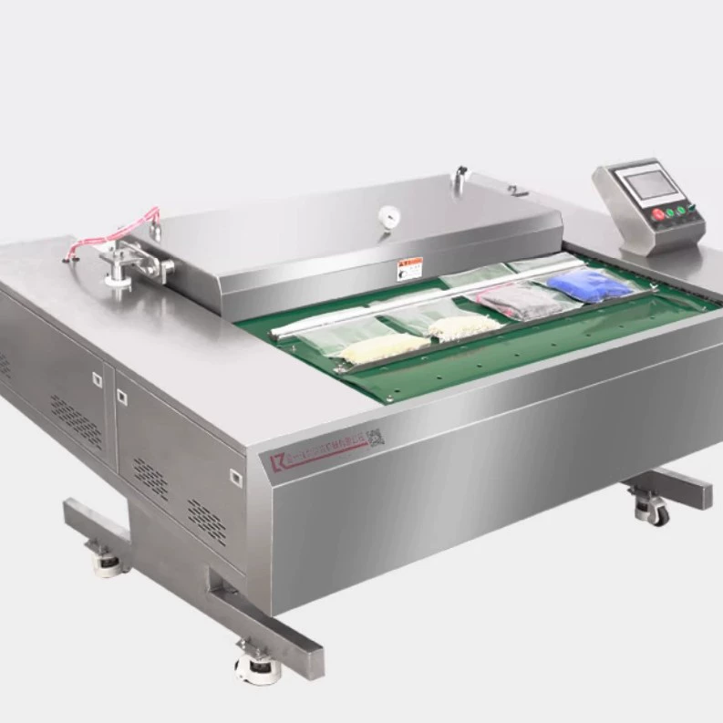 Вакуумная упаковочная машина Коммерческая машина для упаковки пищевых продуктов полностью автоматическая сухая и влажная машина для запечатывания свежей и приготовленной пищи непрерывно вращается