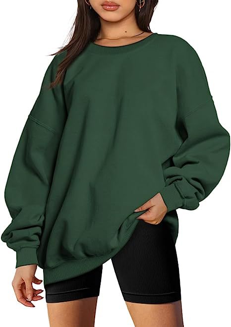 217g Weight Long Sleeve Sleeve Length Pullovers Placket Type Polyester Fabric Type Long Top Length Hoodie Tops Type Daily Occasion Round Neck Neckline Loose Fit Type Solid Color Pattern Winter, Spring, Autumn Season Women's Gender Streetwear Style Hoodies & Sweatshirts Long Sleeve Streetwear Solid Color 13