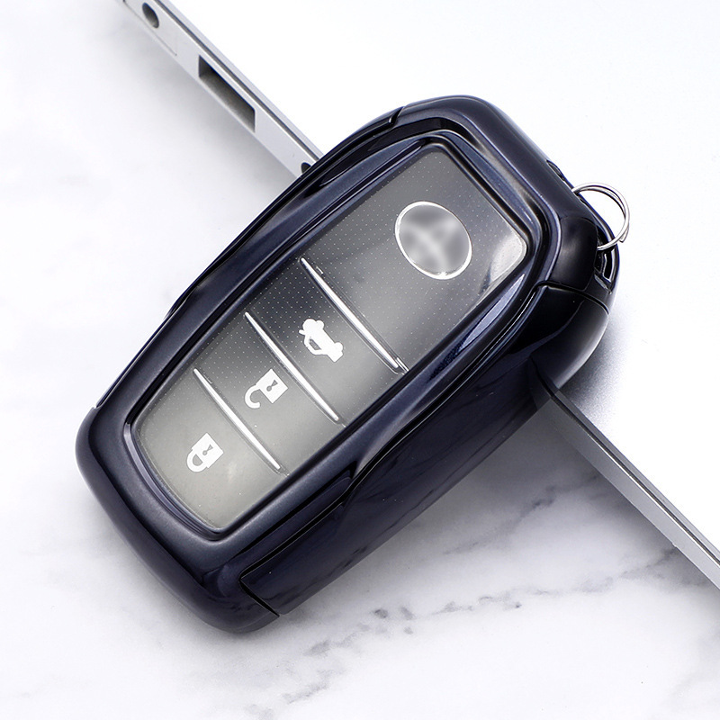 Amazon Venta caliente modelo adecuado para Toyota coche clave protectora Shell corona Highlander tarjeta Camry clave caso al por mayor